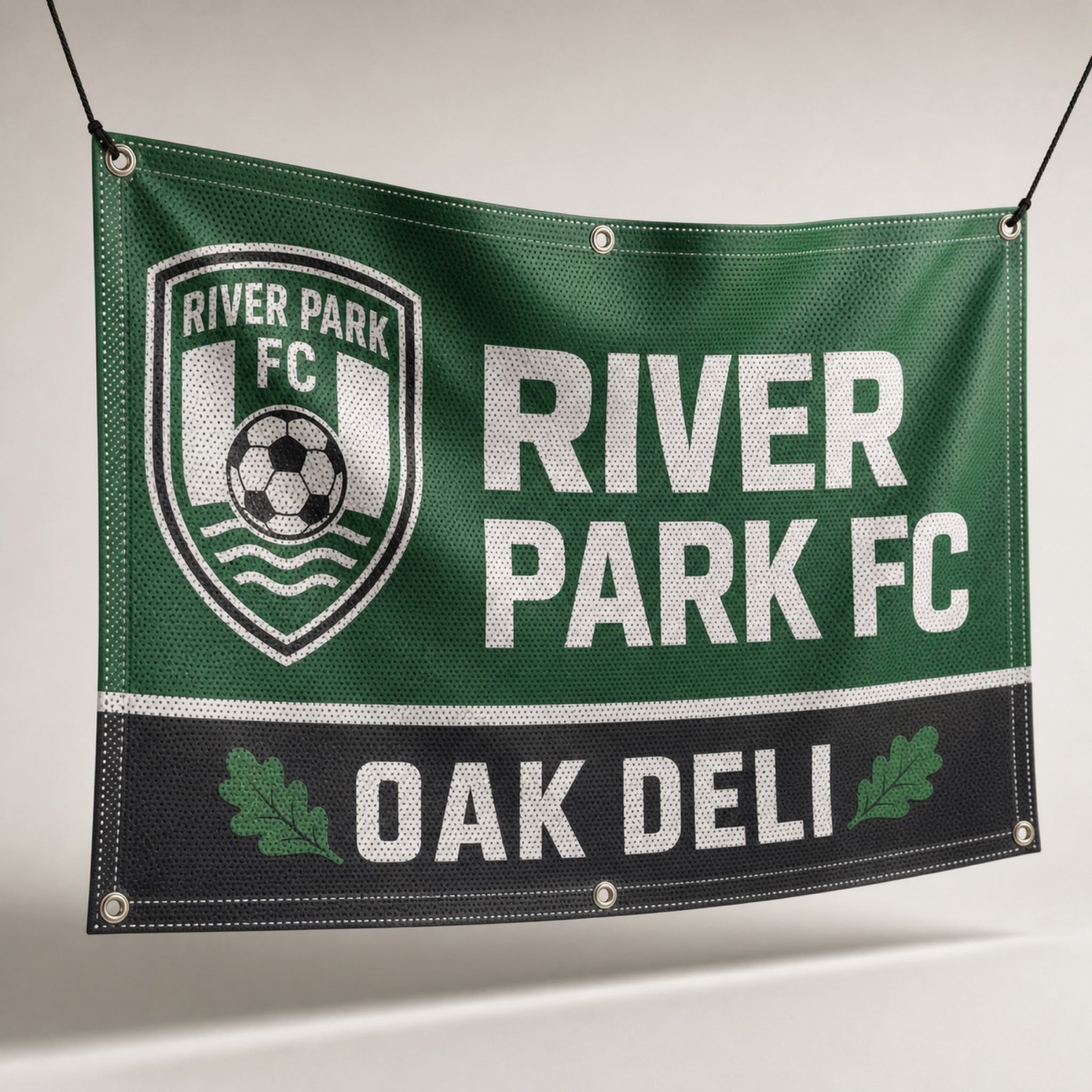 Mesh Banners, 8oz polyester mesh, shown in an alternate use