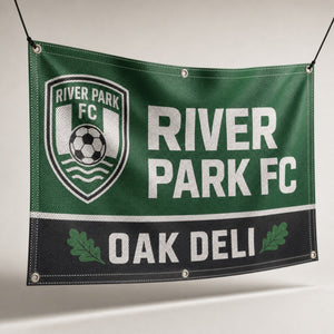 Mesh Banners, 8oz polyester mesh, shown in an alternate use