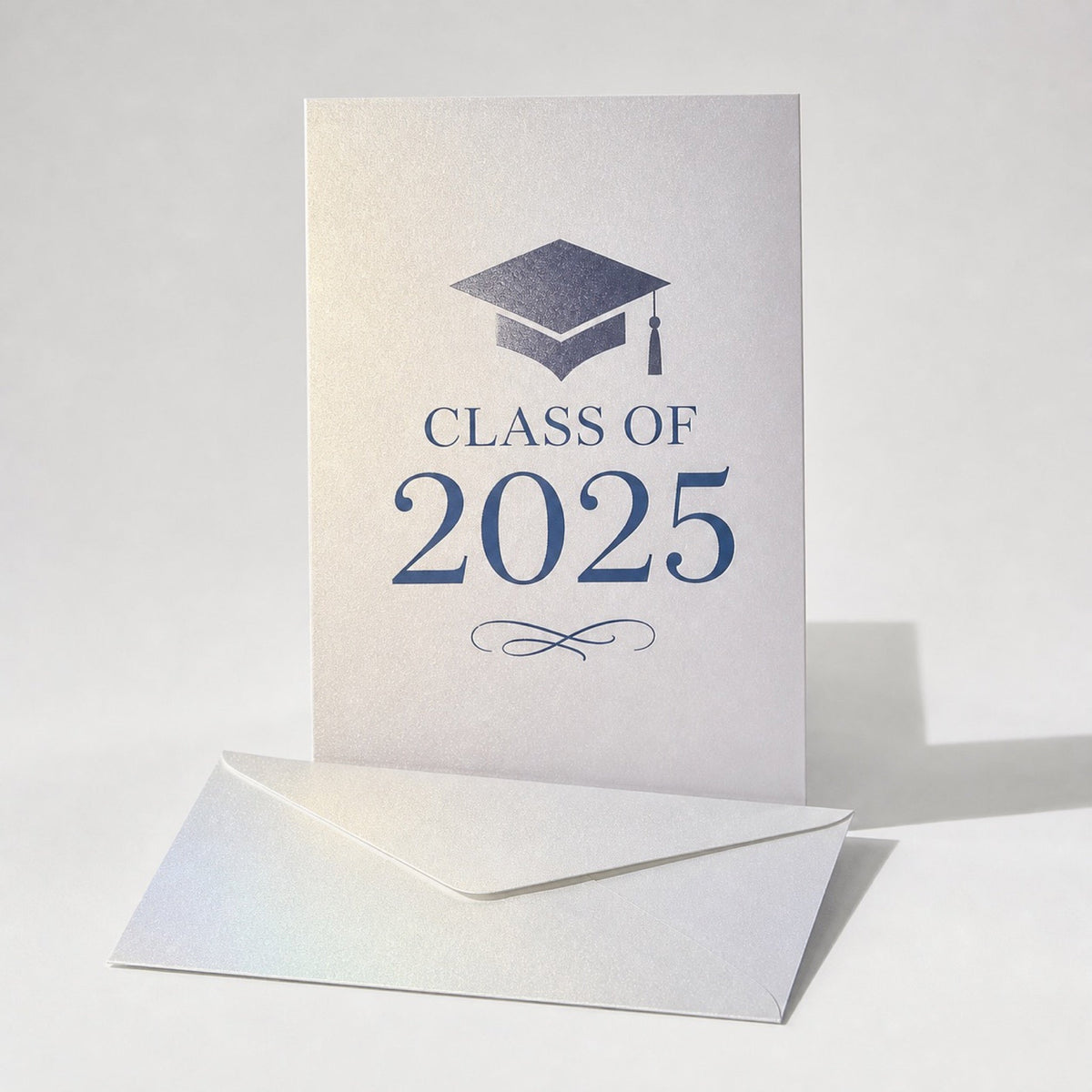 Pearl Paper Invitations, 14pt pearl metallic stock, shown in an alternate use