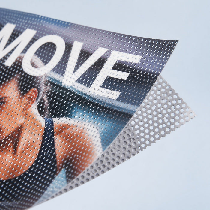 Perforated Window Vinyl, one-way vision film, perforated