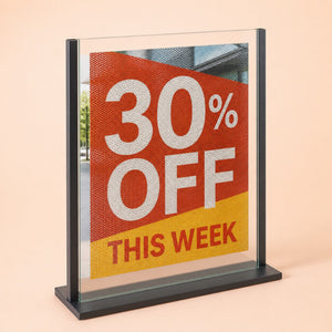 Perforated Window Vinyl, one-way vision film, perforated, shown in an alternate use