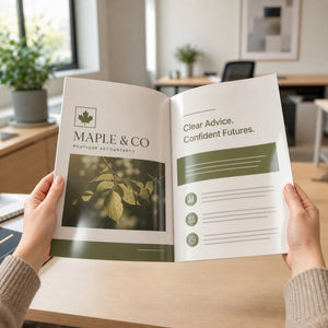 Premium Glossy Booklets 8.5x11, 100lb gloss text