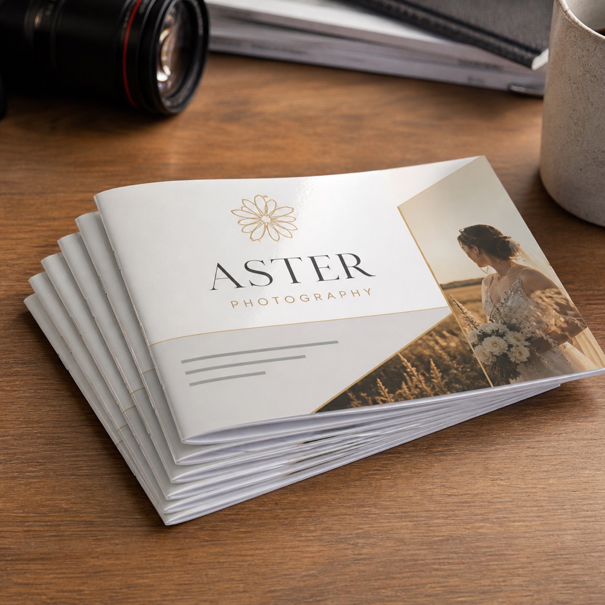 Premium Glossy Booklets 8.5x5.5, 100lb gloss text