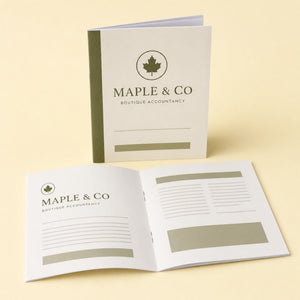 Premium Matte Booklets 8.5x5.5, 100lb silk text, matte finish