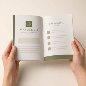 Premium Matte Booklets 8.5x5.5, 100lb silk text, matte finish