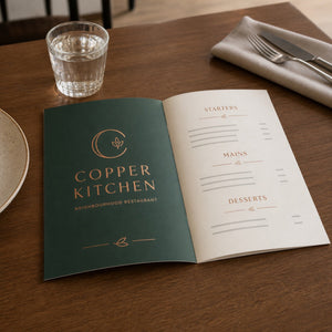 Premium Matte Booklets 8.5x5.5, 100lb silk text, matte finish