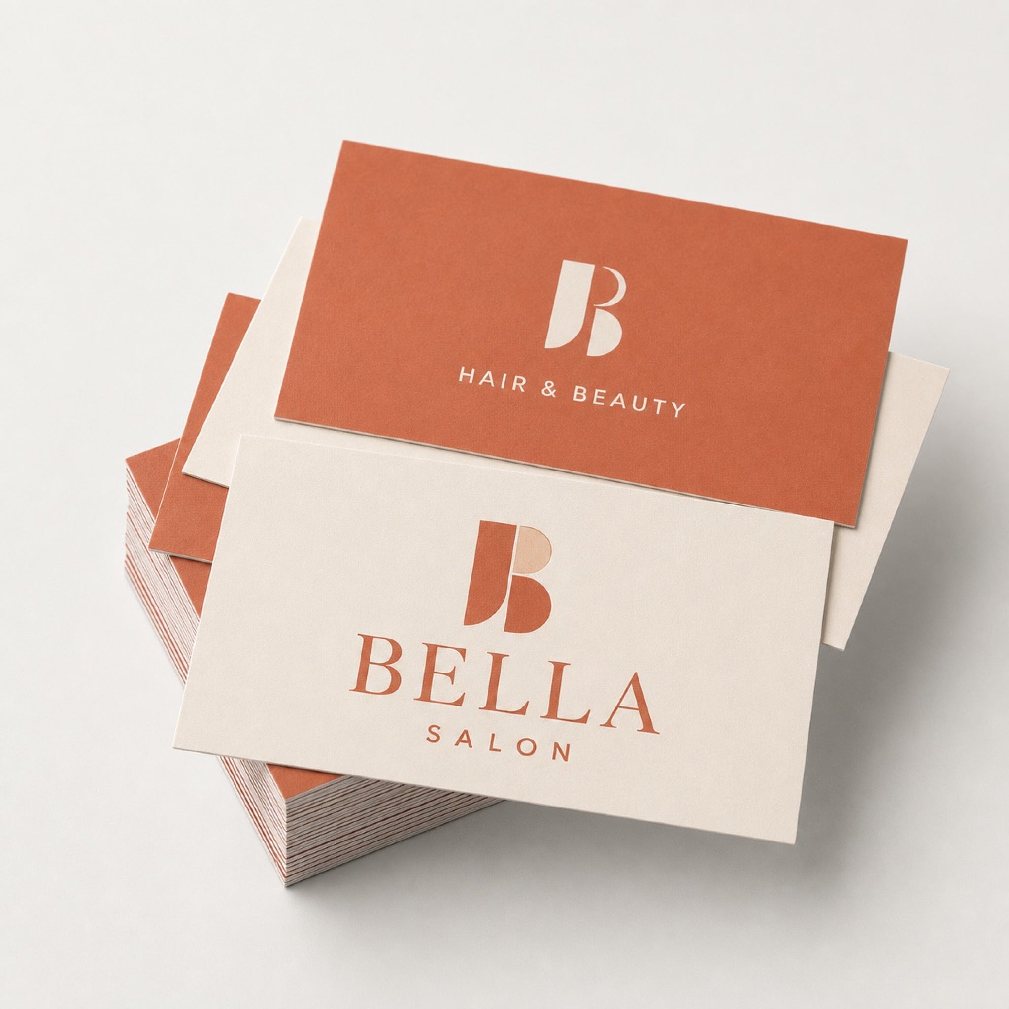 Premium Matte Business Cards printed on 16PT card stock with matte finish, 3.5 x 2 inches, shown at an angle