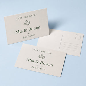 Premium Matte Postcards, 16pt cardstock, matte finish, shown in an alternate use