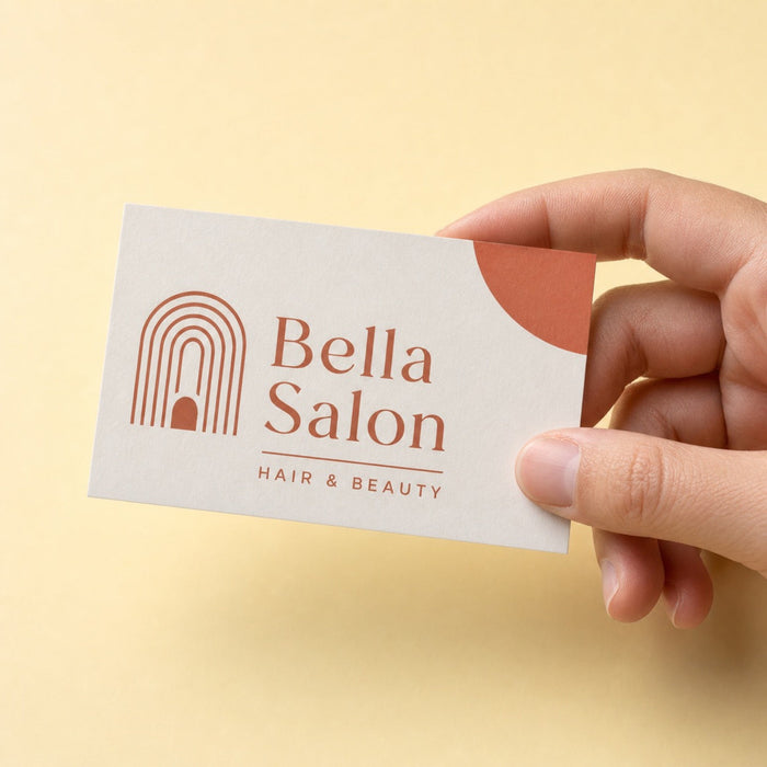 Premium Writable Business Cards held in hand showing its 3.5 x 2 inches size