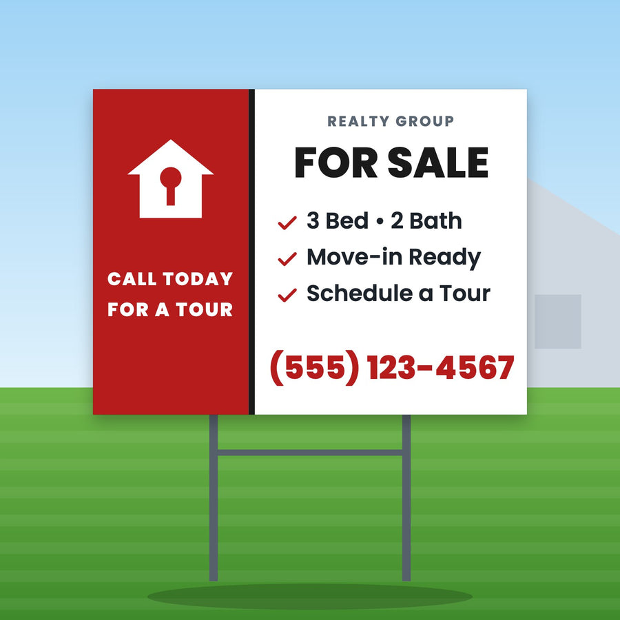 Real Estate Yard Sign Design 2
