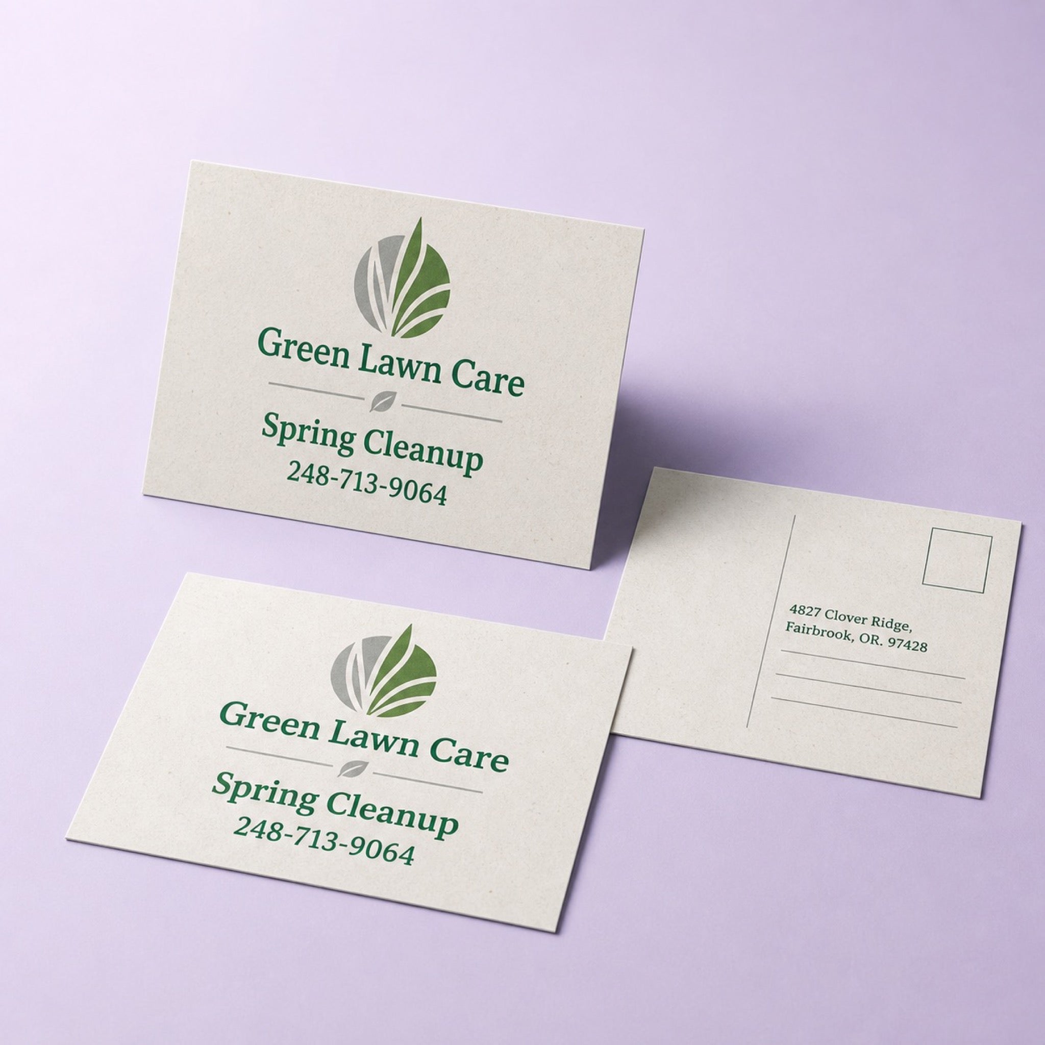Recycled Postcards, 13pt Enviro stock, 100% recycled, uncoated