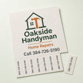Recycled Tear Cards, 13pt Enviro stock, 100% recycled, uncoated, perforated