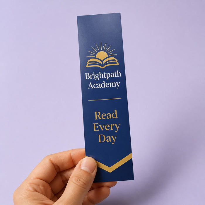 Silk Matte Bookmarks, 18pt cardstock, silk matte lamination