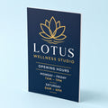 Sintra Board Signs printed on 3mm expanded PVC (Sintra) board, 24 x 36 inches, shown at an angle