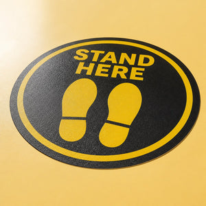 Social Distancing Floor Stickers, custom vinyl floor decal