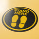 Social Distancing Floor Stickers, custom vinyl floor decal