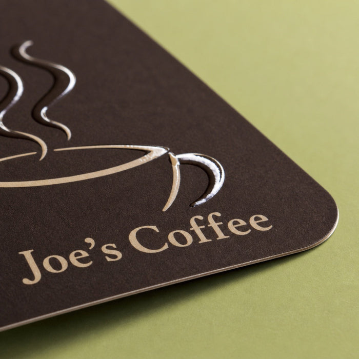 Spot UV Bookmarks, 16pt laminated stock, matte lamination with spot UV