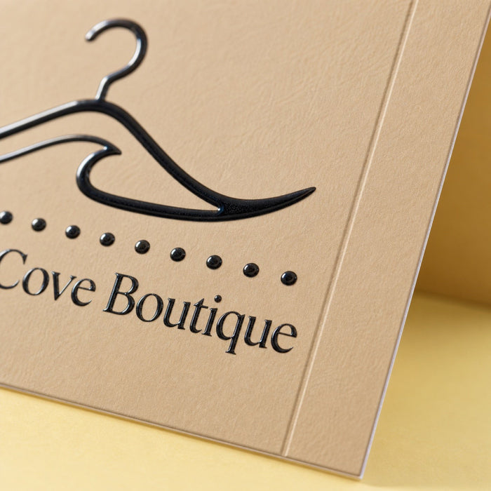 Spot UV Greeting Cards, 14pt laminated stock, matte lamination with spot UV