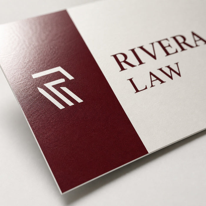 Close-up of the clean offset printing on Standard Business Cards