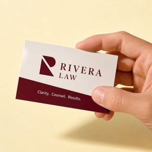 Standard Business Cards held in hand showing its 3.5 x 2 inches size