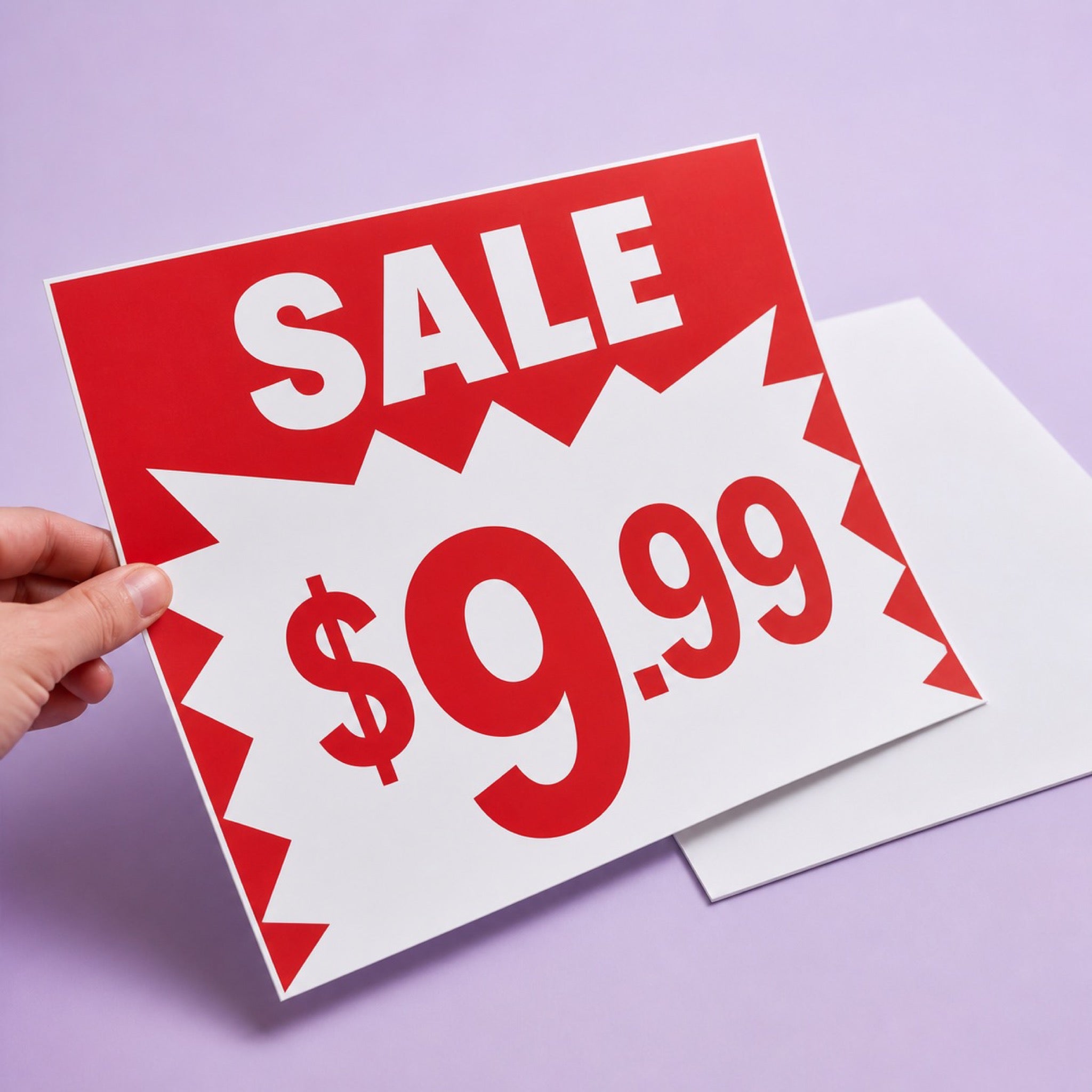 Styrene Signs, 20pt styrene plastic, 12x12 to 48x48