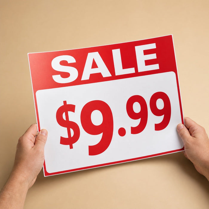 Styrene Signs, 20pt styrene plastic, 12x12 to 48x48