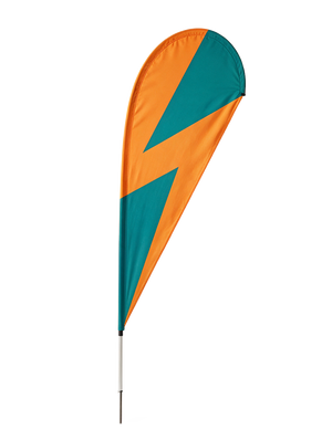Custom printed teardrop flag