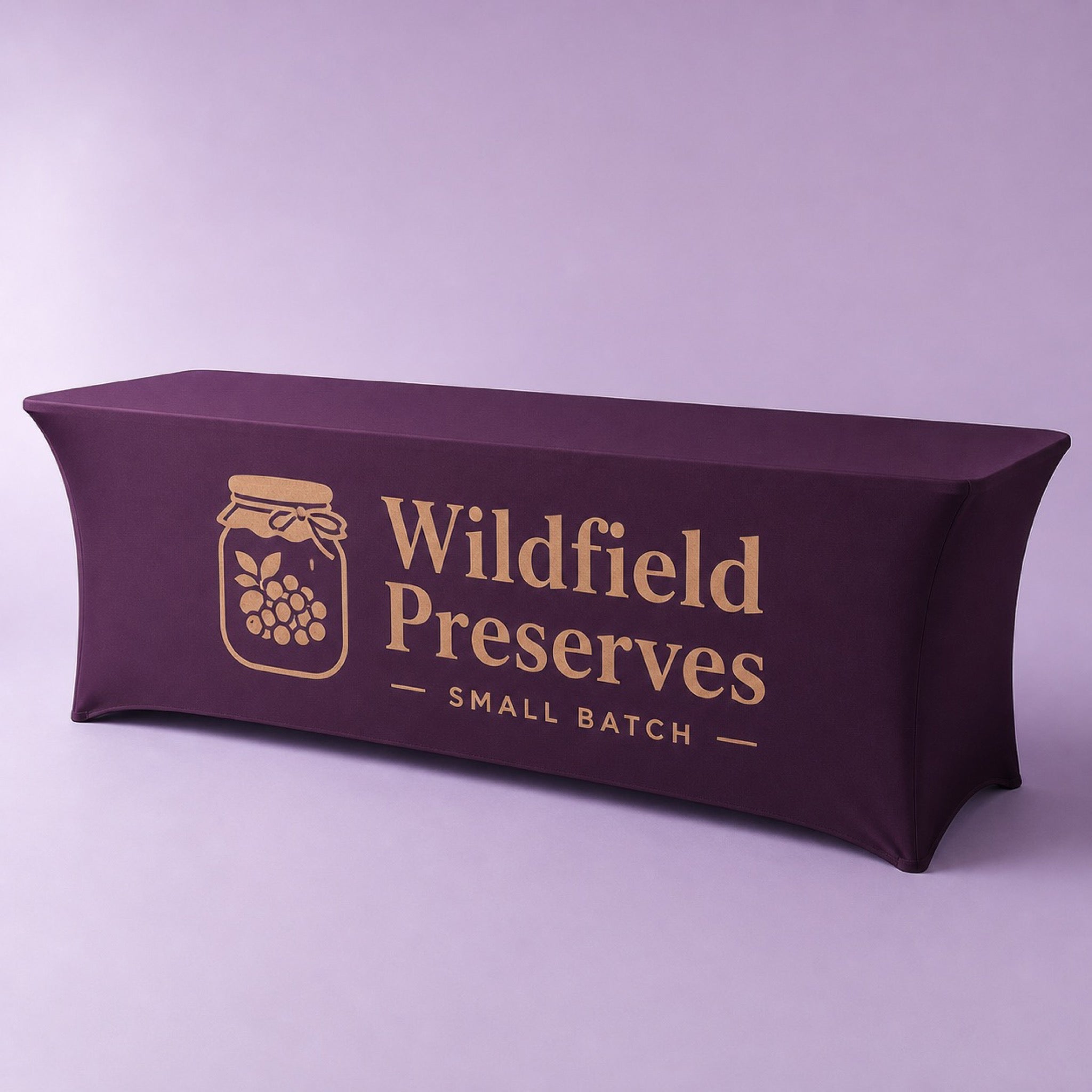 Table Covers 8 ft, printed polyester, fits a standard 8 ft folding table