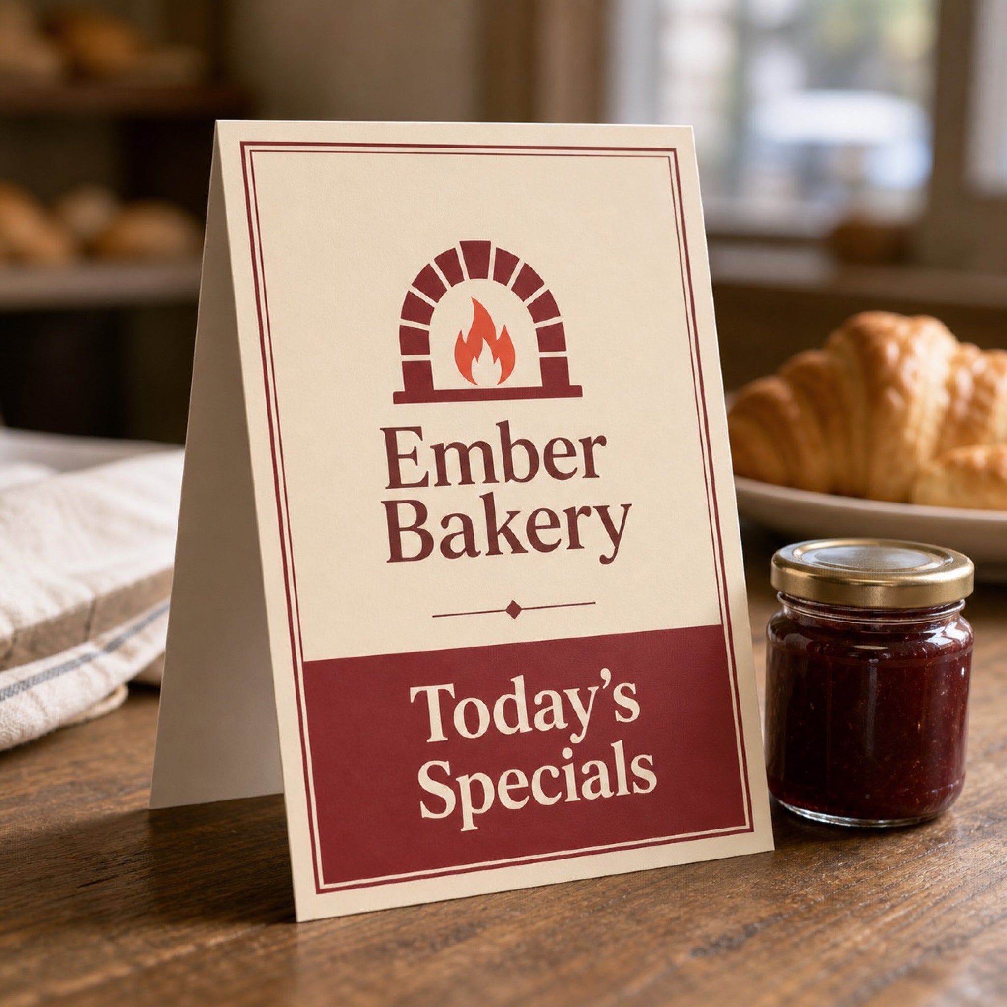 Table Tent Cards, 14PT card, matte finish, 4x6.25 and 5x5.5