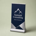 Tabletop Pull-Up Banner, 13oz matte vinyl, 11 x 18 inches