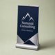 Tabletop Pull-Up Banner, 13oz matte vinyl, 11 x 18 inches