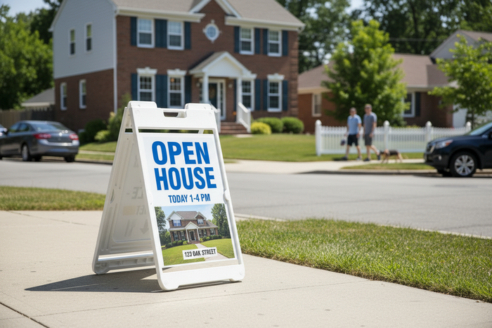 White SimpoSign II Real Estate Open House