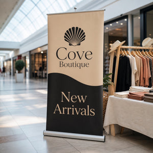 Wide Pull-Up Banner, 13oz matte vinyl, 48 x 80.5 inches