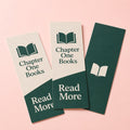 Writable Bookmarks, 14pt C1S stock, 10 sizes from 1.5x7 to 8.5x3.5