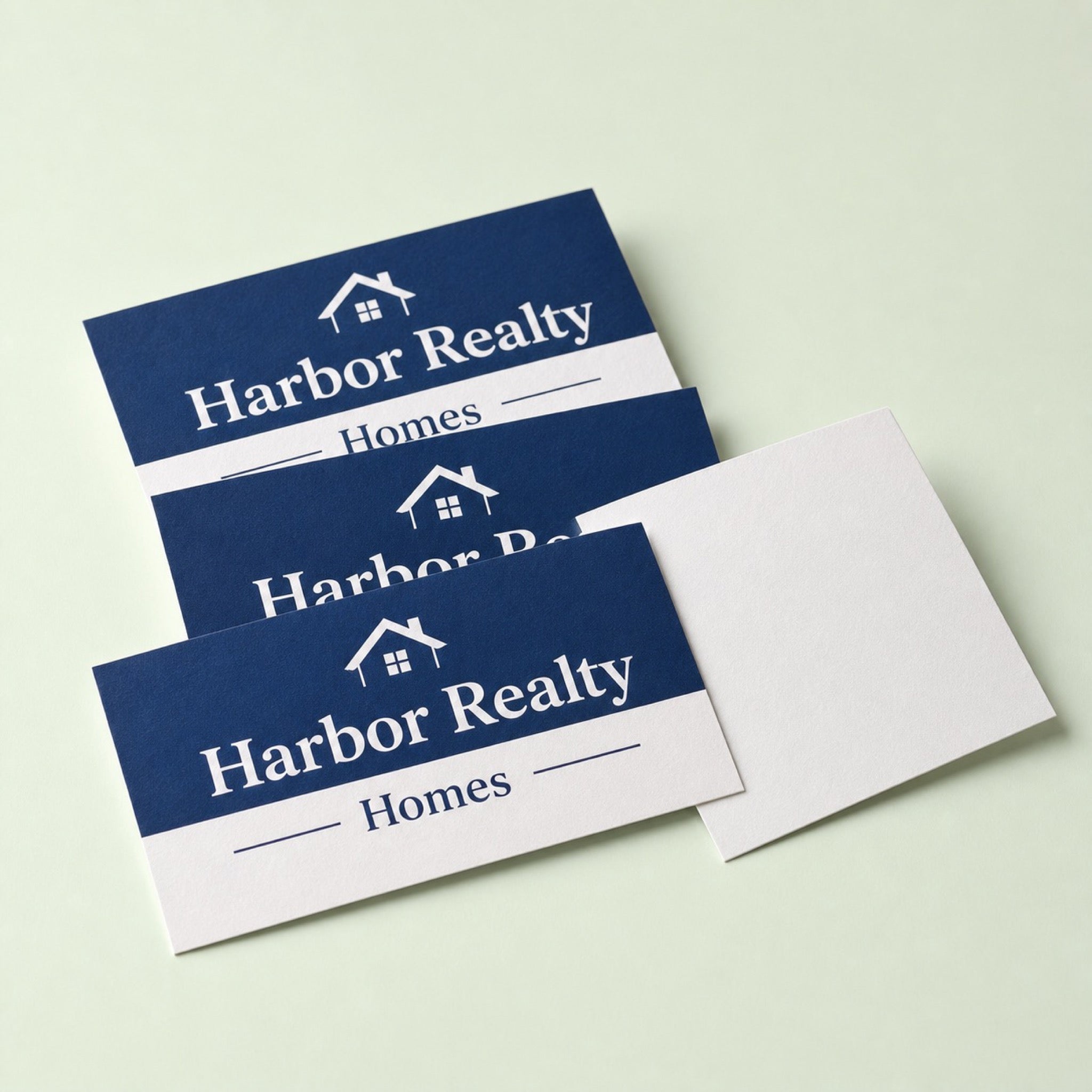 Writable Business Cards, 14pt C1S stock, 3.5 x 2 inches, shown in an alternate use