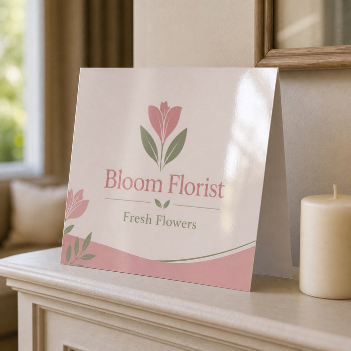 Writable High-Gloss Greeting Cards, 14pt C1S stock, UV cover, 8.5x5.5, 10x7, 8.5x11