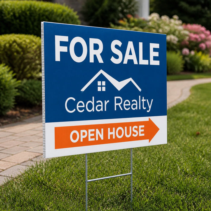 Yard Signs 10mm, 10mm corrugated plastic (coroplast), 6x24 to 48x48