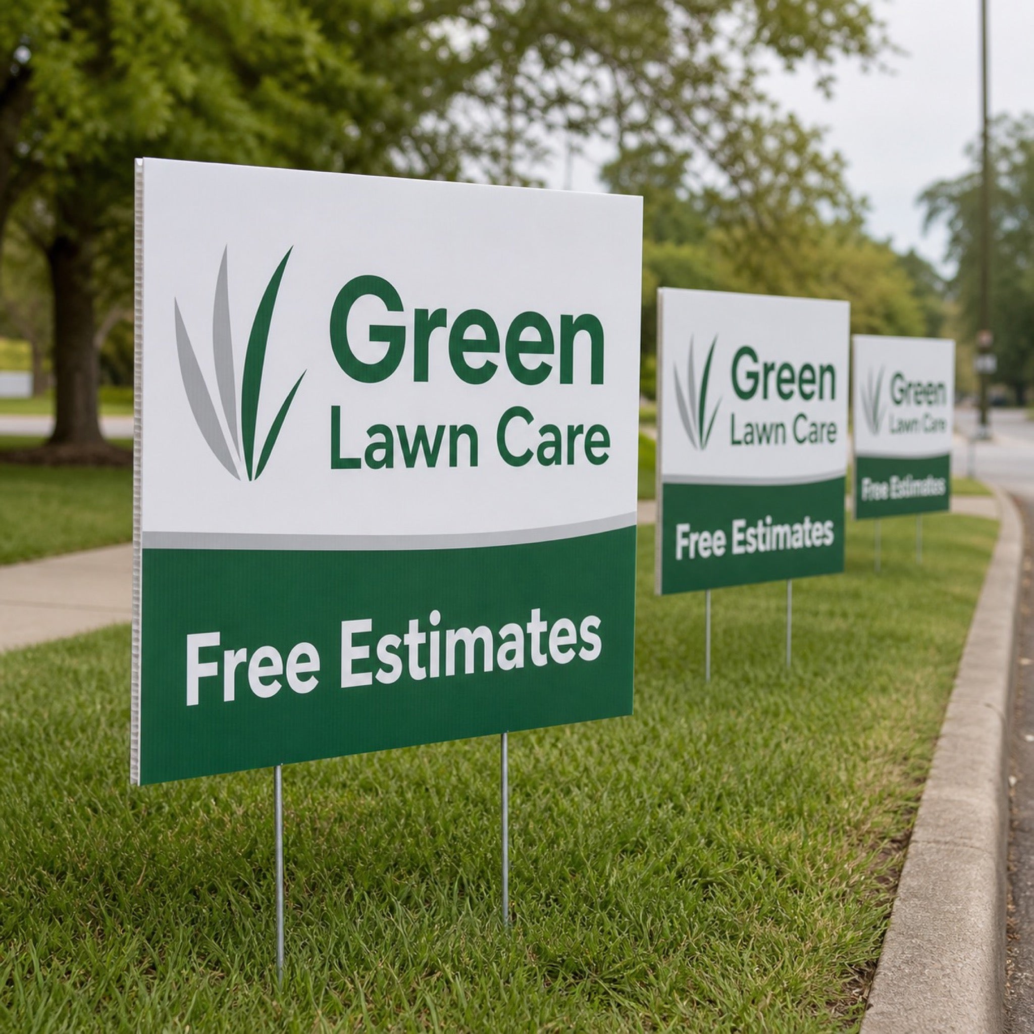 Yard Signs 10mm, 10mm corrugated plastic (coroplast), 6x24 to 48x48