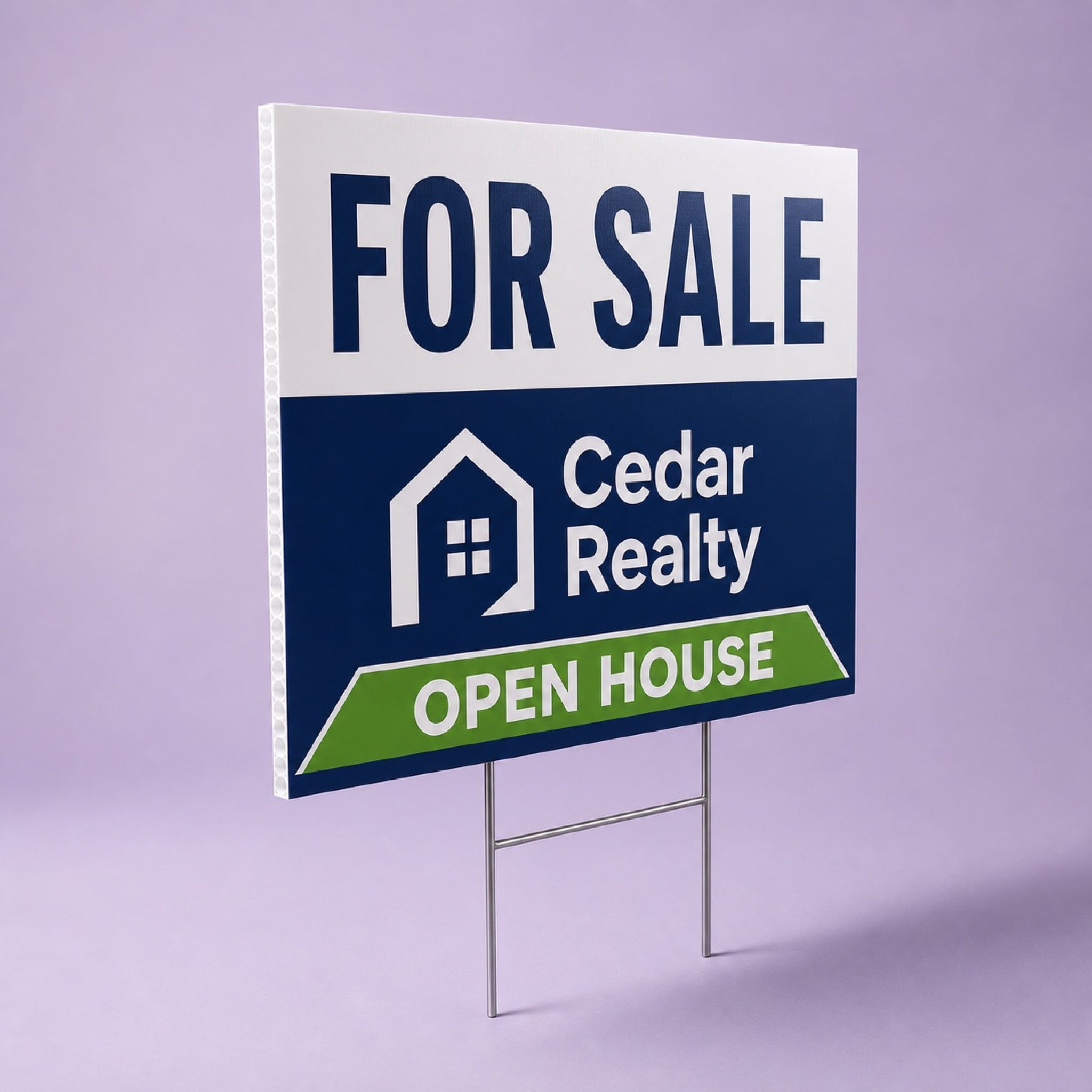 Yard Signs 6mm, 6mm corrugated plastic (coroplast), 6x24 to 48x48
