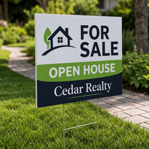 Yard Signs 6mm, 6mm corrugated plastic (coroplast), 6x24 to 48x48