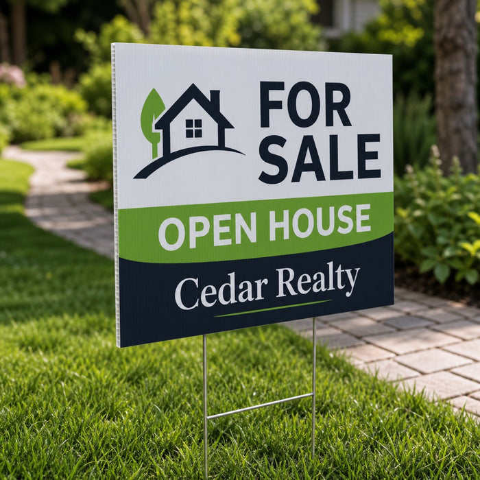 Yard Signs 6mm, 6mm corrugated plastic (coroplast), 6x24 to 48x48
