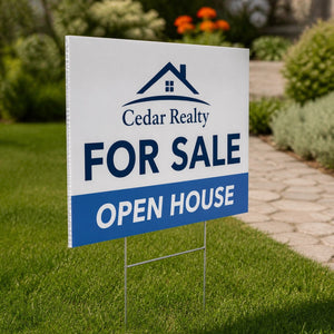 Yard Signs 8mm, 8mm corrugated plastic (coroplast), 6x24 to 48x48
